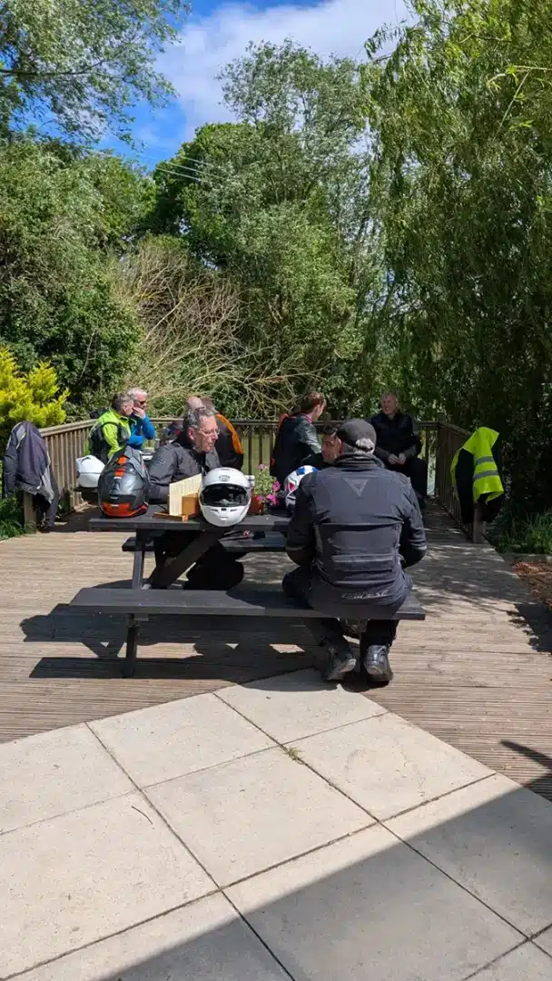 Members of PECAM enjoying a breakfast at the Rookey Cafe, Pidley