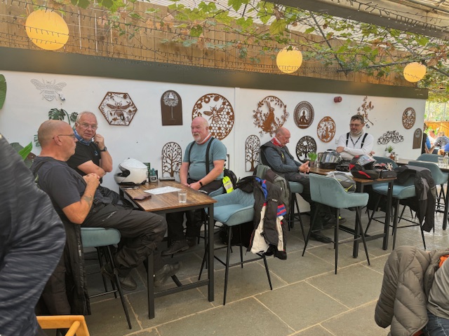 Waiting for our lunch